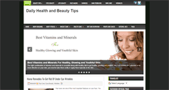 Desktop Screenshot of dailyhealthandbeautytips.com